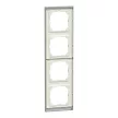 Schneider Electric Merten MEG4040-3671 M-Pure négyes keret, wenge/alumínium (fa)