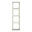 Schneider Electric Merten MEG4040-3671 M-Pure négyes keret, wenge/alumínium (fa)