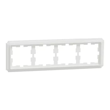   Schneider Electric Merten D-Antik MEG4040-4735 négyes műanyag keret lótuszfehér függőleges és vízszintes elhelyezéssel - System-D