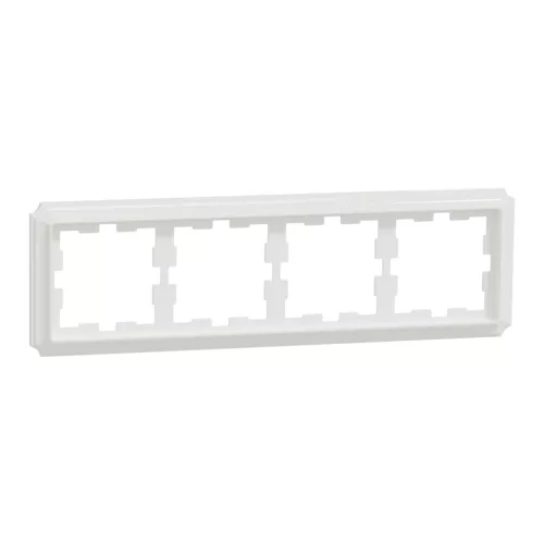 Schneider Electric Merten D-Antik MEG4040-4735 négyes műanyag keret lótuszfehér függőleges és vízszintes elhelyezéssel - System-D