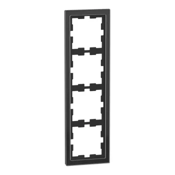 Schneider Electric Merten MEG4040-6503 D-Life négyes keret, ónixfekete (üveg)