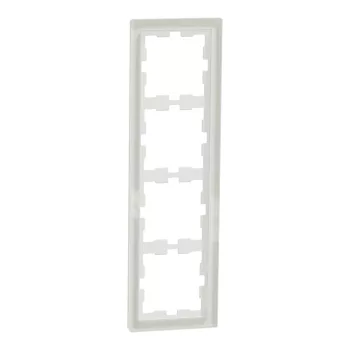 Schneider Electric Merten MEG4040-6520 D-Life négyes keret, kristályfehér (üveg)