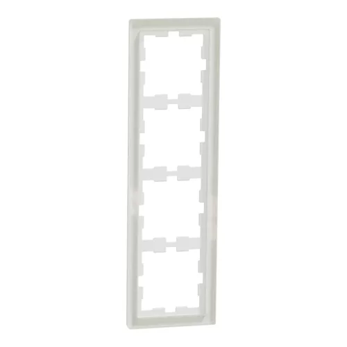 Schneider Electric Merten MEG4040-6520 D-Life négyes keret, kristályfehér (üveg)