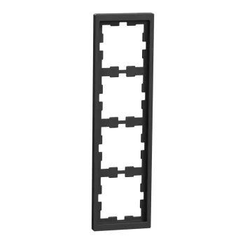   Schneider Electric Merten D-Life MEG4040-6534 négyes műanyag keret antracit függőleges és vízszintes elhelyezéssel - System-D