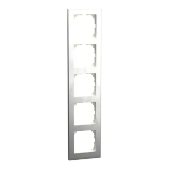 Schneider Electric Merten MEG4050-3646 M-Pure ötös keret, rozsdamentes acél/alumínium (fém)