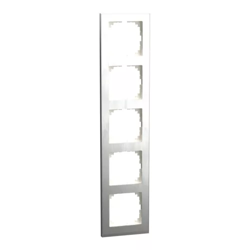 Schneider Electric Merten MEG4050-3646 M-Pure ötös keret, rozsdamentes acél/alumínium (fém)
