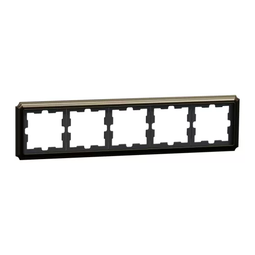 Schneider Electric Merten D-Antik MEG4050-4752 ötös fém keret mokka függőleges és vízszintes elhelyezéssel - System-D