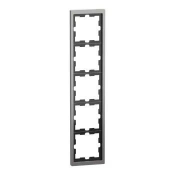   Schneider Electric Merten D-Life MEG4050-6550 ötös fém keret nikkel függőleges és vízszintes elhelyezéssel - System-D