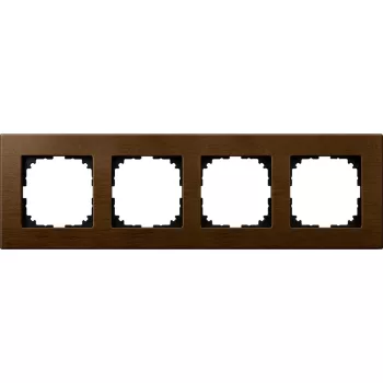   Schneider Electric Merten M-Plan MEG4054-3473 négyes fa keret dió függőleges és vízszintes elhelyezéssel - System-M