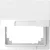 Schneider Electric Merten MEG4081-6035 System M / System D csapófedeles adapter lótuszfehér, keret nélkül - System-D (D-Life / D-Antik)