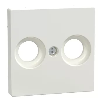   Schneider Electric Merten MEG4122-0319 fedlap 2 kimenetes antenna csatlakozóhoz  polárfehér - System-M (M-Plan / M-Pure / M-Smart)
