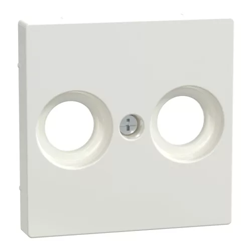 Schneider Electric Merten MEG4122-0319 fedlap 2 kimenetes antenna csatlakozóhoz  polárfehér - System-M (M-Plan / M-Pure / M-Smart)