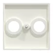Schneider Electric Merten MEG4122-0319 fedlap 2 kimenetes antenna csatlakozóhoz  polárfehér - System-M (M-Plan / M-Pure / M-Smart)