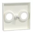 Schneider Electric Merten MEG4122-0319 fedlap 2 kimenetes antenna csatlakozóhoz  polárfehér - System-M (M-Plan / M-Pure / M-Smart)