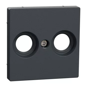   Schneider Electric Merten MEG4122-0414 fedlap 2 kimenetes antenna csatlakozóhoz  antracit - System-M (M-Plan / M-Pure / M-Smart)