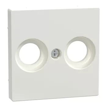   Schneider Electric Merten MEG4122-0419 fedlap 2 kimenetes antenna csatlakozóhoz  mattfehér - System-M (M-Plan / M-Pure / M-Smart)