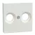 Schneider Electric Merten MEG4122-0419 fedlap 2 kimenetes antenna csatlakozóhoz  mattfehér - System-M (M-Plan / M-Pure / M-Smart)