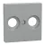 Schneider Electric Merten MEG4122-0460 fedlap 2 kimenetes antenna csatlakozóhoz  alumínium - System-M (M-Plan / M-Pure / M-Smart)