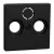 Schneider Electric Merten MEG4123-0403 fedlap 3 kimenetes antenna csatlakozóhoz  fekete - System-M (M-Plan / M-Pure / M-Smart)
