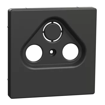   Schneider Electric Merten MEG4123-6034 fedlap 3 kimenetes antenna csatlakozóhoz  antracit - System-D (D-Life / D-Antik)