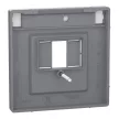 Schneider Electric Merten MEG4250-6036 többfunkciós fedlap System-D acél