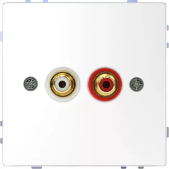 Schneider Electric Merten MEG4350-6035 audio csatlakozóaljzat (RCA) System-D lótuszfehér