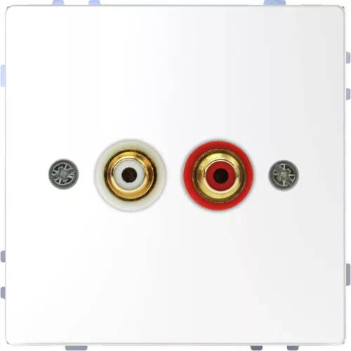 Schneider Electric Merten MEG4350-6035 audio csatlakozóaljzat (RCA) System-D lótuszfehér