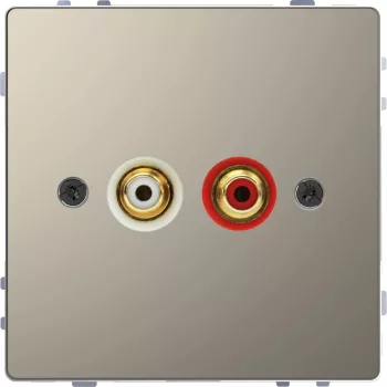 Schneider Electric Merten MEG4350-6050 audio csatlakozóaljzat (RCA) System-D nikkel