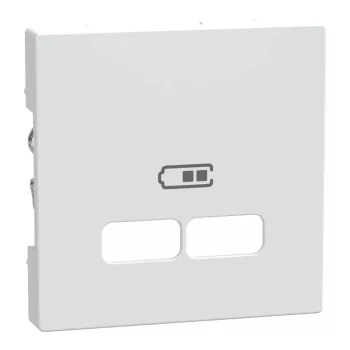 Schneider Electric Merten MEG4367-0319 Fedlap, USB töltőkhöz, System-M, polárfehér