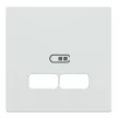 Schneider Electric Merten MEG4367-0319 Fedlap, USB töltőkhöz, System-M, polárfehér