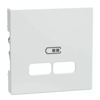 Schneider Electric Merten MEG4367-0325 Fedlap, USB töltőkhöz, System-M, aktívfehér
