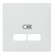 Schneider Electric Merten MEG4367-0325 Fedlap, USB töltőkhöz, System-M, aktívfehér