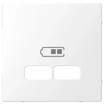Schneider Electric Merten MEG4367-6035 Fedlap, USB töltőkhöz, System-D, lótuszfehér