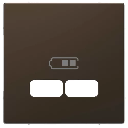 Schneider Electric Merten MEG4367-6052 Fedlap, USB töltőkhöz, System-D, mokka