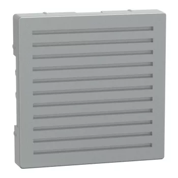   Schneider Electric Merten MEG4450-0460 fedlap akusztikus jelzőkészülékekhez  alumínium - System-M (M-Plan / M-Pure / M-Smart)