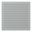Schneider Electric Merten MEG4450-0460 fedlap akusztikus jelzőkészülékekhez  alumínium - System-M (M-Plan / M-Pure / M-Smart)