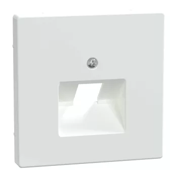 Schneider Electric Merten MEG4521-6035 Fedlap, 1xRJ45 aljzathoz, döntött, System-D, lótuszfehér