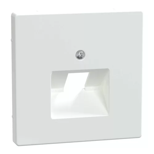 Schneider Electric Merten MEG4521-6035 Fedlap, 1xRJ45 aljzathoz, döntött, System-D, lótuszfehér