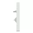 Schneider Electric Merten MEG4521-6035 Fedlap, 1xRJ45 aljzathoz, döntött, System-D, lótuszfehér