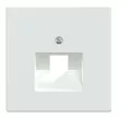 Schneider Electric Merten MEG4521-6035 Fedlap, 1xRJ45 aljzathoz, döntött, System-D, lótuszfehér
