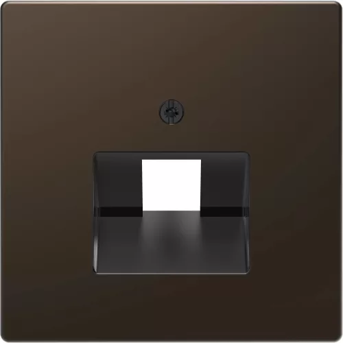 Schneider Electric Merten MEG4521-6052 fedlap, döntött kivitelű 1xRJ45 aljzathoz, feliratozható  mokka - System-D (D-Life / D-Antik)