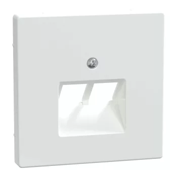 Schneider Electric Merten MEG4522-6035 Fedlap, 2xRJ45 aljzathoz, döntött, System-D, lótuszfehér
