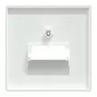 Schneider Electric Merten MEG4522-6035 Fedlap, 2xRJ45 aljzathoz, döntött, System-D, lótuszfehér