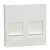 Schneider Electric Merten MEG4562-0319 fedlap, 2xRJ45 moduláris betétekhez  polárfehér - System-M (M-Plan / M-Pure / M-Smart)
