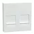 Schneider Electric Merten MEG4562-0325 fedlap, 2xRJ45 moduláris betétekhez  aktívfehér - System-M (M-Plan / M-Pure / M-Smart)