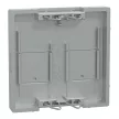 Schneider Electric Merten MEG4562-0460 Fedlap, 2xRJ45 moduláris betétekhez, System-M, alumínium
