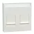 Schneider Electric Merten MEG4564-0319 fedlap, 2xRJ45 moduláris betétekhez, feliratozható  polárfehér - System-M (M-Plan / M-Pure / M-Smart)