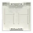 Schneider Electric Merten MEG4564-0319 Fedlap, 2xRJ45 moduláris betétekhez, feliratozható, System-M, polárfehér