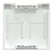 Schneider Electric Merten MEG4564-0325 Fedlap, 2xRJ45 moduláris betétekhez, feliratozható, System-M, aktívfehér