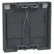 Schneider Electric Merten MEG4564-0403 Fedlap, 2xRJ45 moduláris betétekhez, feliratozható, System-M, fekete